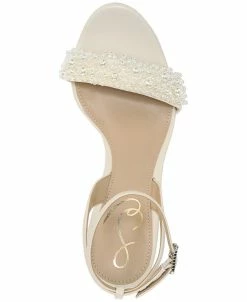 Sam Edelman Women's Jade Perla Embellished Ankle Strap Platform Sandals -rings shop 22515644 fpx