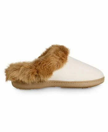 Isotoner Signature Women's Velour Valerie Comfort Hoodback Slippers 2 Isotoner Signature Women's Velour Valerie Comfort Hoodback Slippers - Image 2