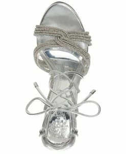 Vince Camuto Women's Aimery Strappy Rhinestone Tie-Up Stiletto Sandals 9 Vince Camuto Women's Aimery Strappy Rhinestone Tie-Up Stiletto Sandals -rings shop 22684779 fpx