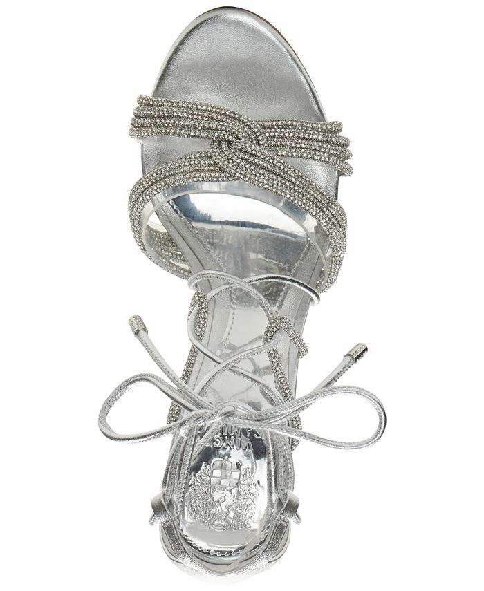 Vince Camuto Women's Aimery Strappy Rhinestone Tie-Up Stiletto Sandals 4 Vince Camuto Women's Aimery Strappy Rhinestone Tie-Up Stiletto Sandals - Image 4