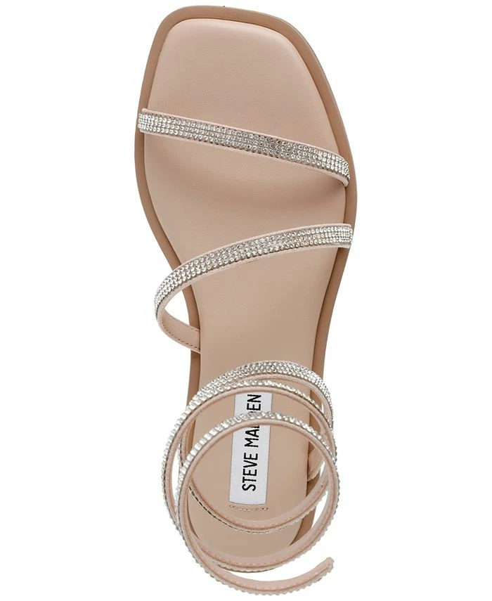 Steve Madden Women's Azaria Rhinestone Coiled Flat Sandals 4 Steve Madden Women's Azaria Rhinestone Coiled Flat Sandals - Image 4