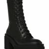 Steve Madden Women's Matryx Lace-Up Lug-Sole Combat Booties