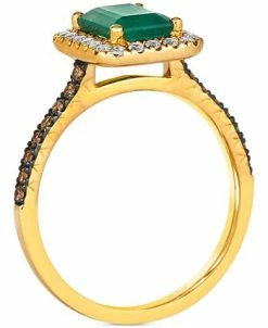 Le Vian New Emerald (1-1/5 Ct. T.w.) & Diamond (3/8 Ct. T.w.) Halo Ring In 14k Gold 7 Le Vian New Emerald (1-1/5 Ct. T.w.) & Diamond (3/8 Ct. T.w.) Halo Ring In 14k Gold -rings shop 22758463 fpx