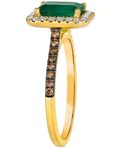Le Vian New Emerald (1-1/5 Ct. T.w.) & Diamond (3/8 Ct. T.w.) Halo Ring In 14k Gold 8 Le Vian New Emerald (1-1/5 Ct. T.w.) & Diamond (3/8 Ct. T.w.) Halo Ring In 14k Gold -rings shop 22758464 fpx