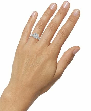Macy's Diamond Double Halo Engagement Ring (3/4 Ct. T.w.) In 14k White Gold 2 Macy's Diamond Double Halo Engagement Ring (3/4 Ct. T.w.) In 14k White Gold - Image 2