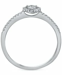 Macy's Diamond Heart Halo Engagement Ring (1/4 Ct. T.w.) In 14k White, Yellow Or Rose Gold -rings shop 22966803 fpx