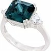 Charter Club Silver-Tone Color Square Crystal Accent Ring, Created For Macy's