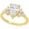 Charter Club Gold-Tone Pear-Shape Crystal Accent Ring, Created For Macy's