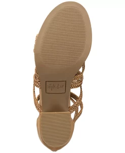 Style & Co Women's Josettee Strappy Block-Heel Sandals, Created Macy's -rings shop 23109954 fpx