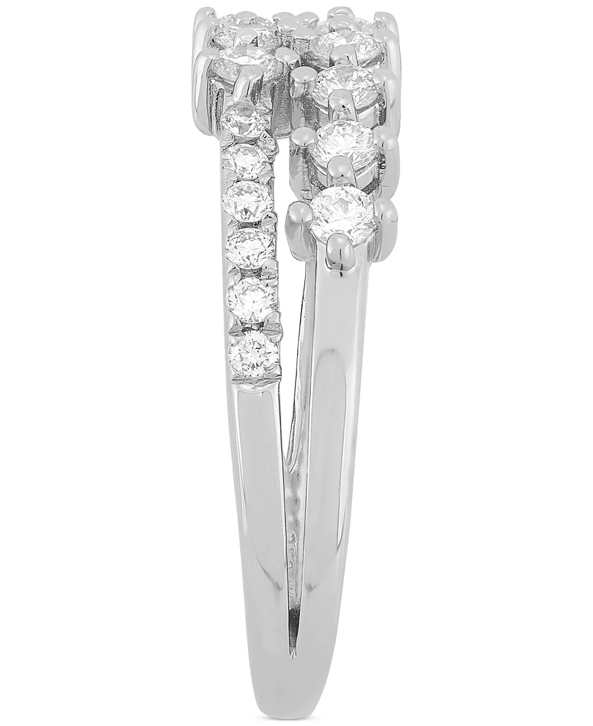 Forever Grown Diamonds Lab-Created Diamond Double Row Ring (1/2 Ct. T.w.) In Sterling Silver 3 Forever Grown Diamonds Lab-Created Diamond Double Row Ring (1/2 Ct. T.w.) In Sterling Silver - Image 3