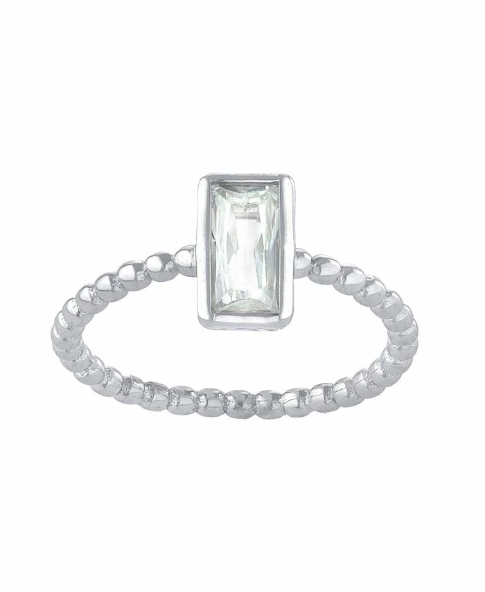 Giani Bernini Emerald Cut Cubic Zirconia (1.47 Ct. T. W.) Solitaire Ring In Sterling Silver 1 Giani Bernini Emerald Cut Cubic Zirconia (1.47 Ct. T. W.) Solitaire Ring In Sterling Silver