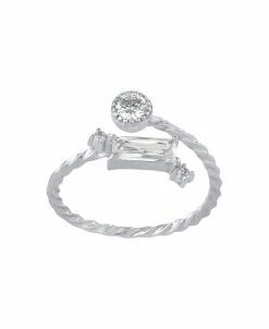 Giani Bernini Ometric Cubic Zirconia (2.04 Ct. T. W.) Bypass Ring In Sterling Silver
