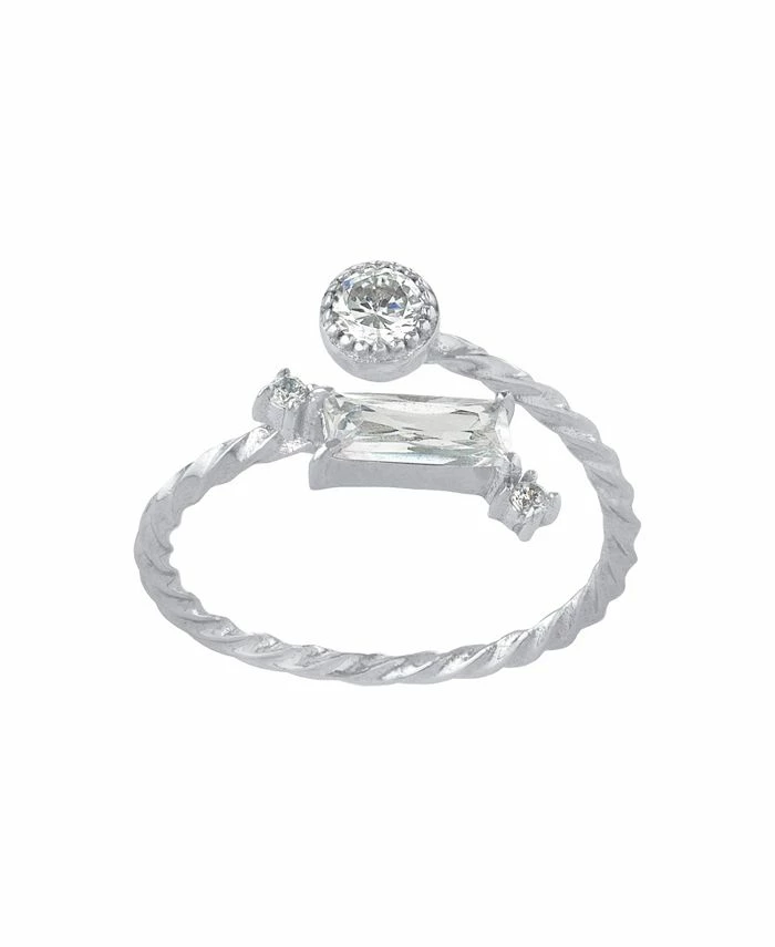 Giani Bernini Ometric Cubic Zirconia (2.04 Ct. T. W.) Bypass Ring In Sterling Silver 1 Giani Bernini Ometric Cubic Zirconia (2.04 Ct. T. W.) Bypass Ring In Sterling Silver