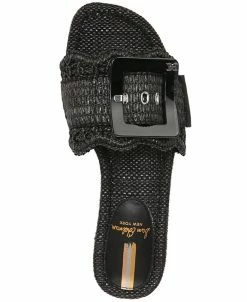 Sam Edelman Women's Bambi Raffia Buckle Slide Sandals 9 Sam Edelman Women's Bambi Raffia Buckle Slide Sandals -rings shop 23303960 fpx