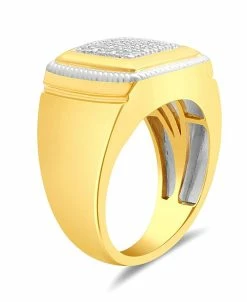 Macy's En's Diamond Cluster Style Ring (1/10 Ct. T.w.) In 18k Gold-Plated Sterling Silver 9 Macy's En's Diamond Cluster Style Ring (1/10 Ct. T.w.) In 18k Gold-Plated Sterling Silver -rings shop 23327457 fpx