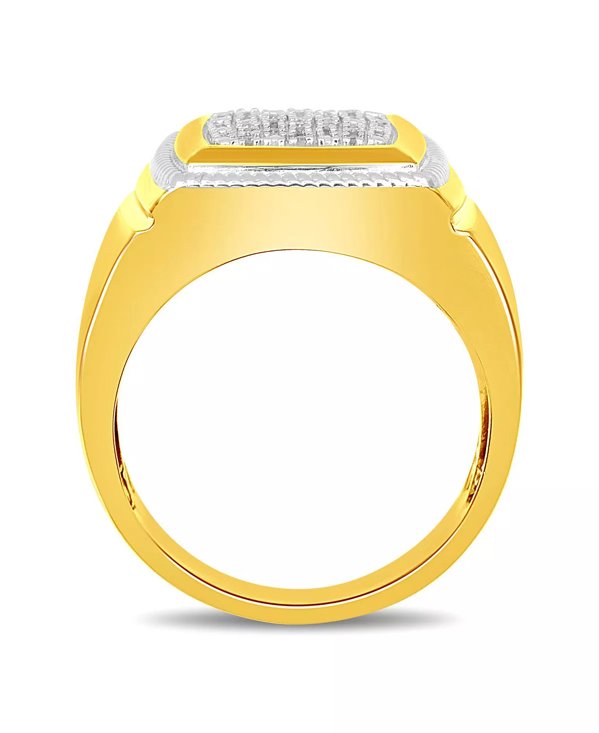 Macy's En's Diamond Cluster Style Ring (1/10 Ct. T.w.) In 18k Gold-Plated Sterling Silver 5 Macy's En's Diamond Cluster Style Ring (1/10 Ct. T.w.) In 18k Gold-Plated Sterling Silver - Image 5