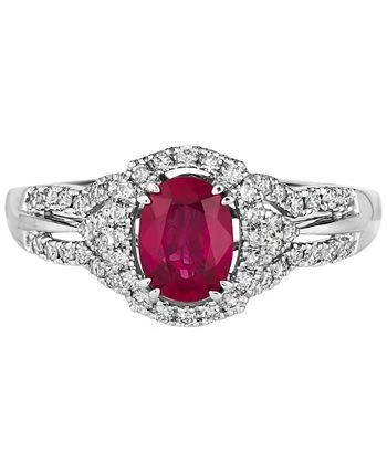 Le Vian Couture® Passion Ruby (3/4 Ct. T.w.) & Vanilla Diamond (1/3 Ct. T.w.) Ring In Platinum 2 Le Vian Couture® Passion Ruby (3/4 Ct. T.w.) & Vanilla Diamond (1/3 Ct. T.w.) Ring In Platinum - Image 2
