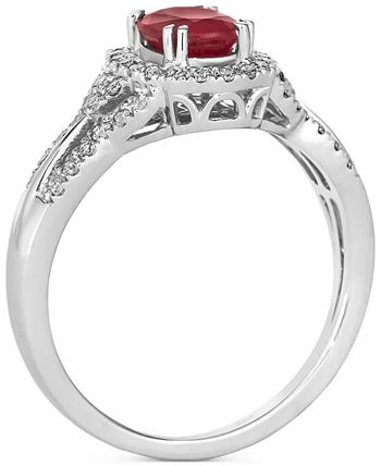 Le Vian Couture® Passion Ruby (3/4 Ct. T.w.) & Vanilla Diamond (1/3 Ct. T.w.) Ring In Platinum 3 Le Vian Couture® Passion Ruby (3/4 Ct. T.w.) & Vanilla Diamond (1/3 Ct. T.w.) Ring In Platinum - Image 3