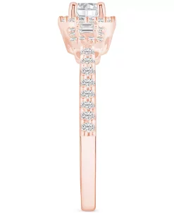 Macy's Diamond Baguette-Framed Halo Engagement Ring (3/4 Ct. T.w.) In 14k White, Yellow Or Rose Gold 11 Macy's Diamond Baguette-Framed Halo Engagement Ring (3/4 Ct. T.w.) In 14k White, Yellow Or Rose Gold -rings shop 23389126 fpx