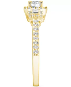 Macy's Diamond Baguette-Framed Halo Engagement Ring (3/4 Ct. T.w.) In 14k White, Yellow Or Rose Gold 13 Macy's Diamond Baguette-Framed Halo Engagement Ring (3/4 Ct. T.w.) In 14k White, Yellow Or Rose Gold -rings shop 23389131 fpx