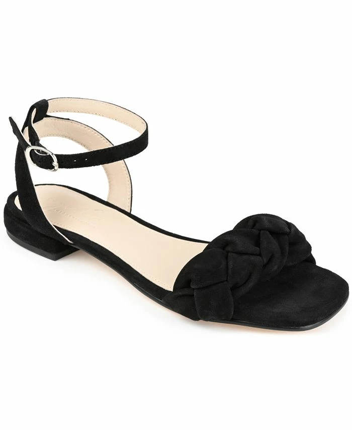 Journee Signature Women's Sellma Braided Sandal 1 Journee Signature Women's Sellma Braided Sandal
