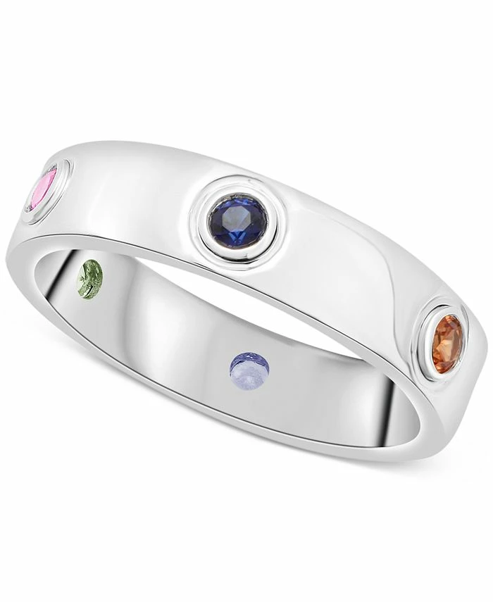 Macy's Lab-Created Multi-Sapphire (1/2 Ct. T.w.) Ring In Sterling Silver 1 Macy's Lab-Created Multi-Sapphire (1/2 Ct. T.w.) Ring In Sterling Silver
