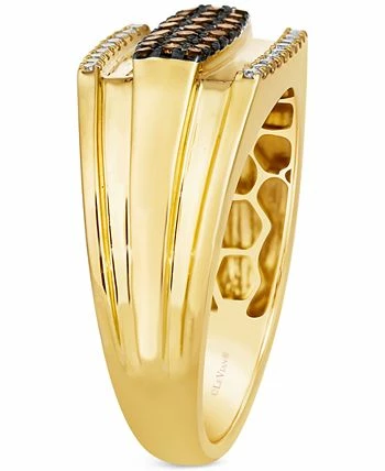 Le Vian Men's Chocolate Diamond (3/8 Ct. T.w.) & Nude Diamond (1/6 Ct. T.w.) Cluster Ring In 14k Gold 3 Le Vian Men's Chocolate Diamond (3/8 Ct. T.w.) & Nude Diamond (1/6 Ct. T.w.) Cluster Ring In 14k Gold - Image 3