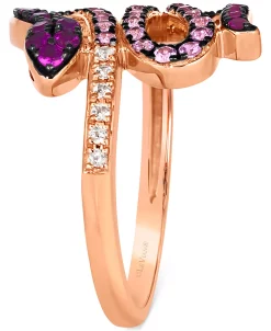 Le Vian Strawberry Ombré (5/8 Ct. T.w.) & White Sapphire (1/10 Ct. T.w.) Snake Ring In 14k Rose Gold -rings shop 23531622 fpx