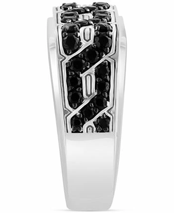 EFFY Collection ® Men's Black Spinel Chain Link Ring (3/8 Ct. T.w.) In Sterling Silver 3 EFFY Collection ® Men's Black Spinel Chain Link Ring (3/8 Ct. T.w.) In Sterling Silver - Image 3