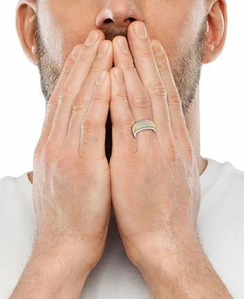 EFFY Collection ® Men's Diamond Cluster Nugget Ring (1 Ct. T.w.) In 10k Two-Tone Gold 2 EFFY Collection ® Men's Diamond Cluster Nugget Ring (1 Ct. T.w.) In 10k Two-Tone Gold - Image 2