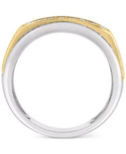 EFFY Collection ® Men's Diamond Cluster Nugget Ring (1 Ct. T.w.) In 10k Two-Tone Gold 8 EFFY Collection ® Men's Diamond Cluster Nugget Ring (1 Ct. T.w.) In 10k Two-Tone Gold -rings shop 23598261 fpx