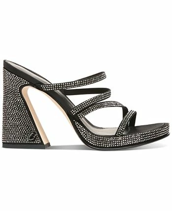 Circus NY Hanson Strappy Rhinestone Flared-Heel Sandals 2 Circus NY Hanson Strappy Rhinestone Flared-Heel Sandals - Image 2