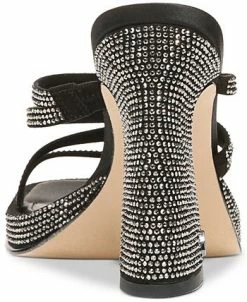 Circus NY Hanson Strappy Rhinestone Flared-Heel Sandals 8 Circus NY Hanson Strappy Rhinestone Flared-Heel Sandals -rings shop 23601042 fpx