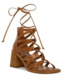 Steve Madden Women's Cherrie Ghillie Lace-Up Block-Heel Sandals