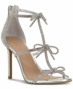 INC International Concepts Women's Nolino Beaded Bow T-Strap Dress Sandals, Created For Macy's