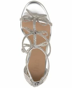 INC International Concepts Women's Nolino Beaded Bow T-Strap Dress Sandals, Created For Macy's -rings shop 23673440 fpx