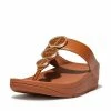 Fitflop Women's Halo Metallic Trim Toe Post Sandals