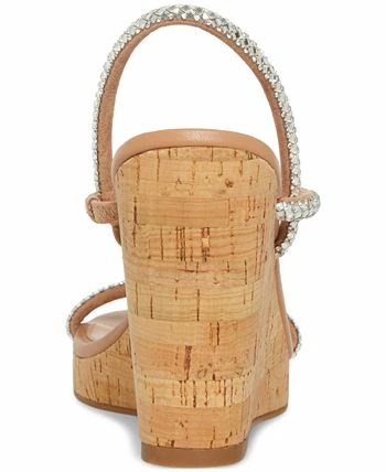 Steve Madden Women's Udell Rhinestone Strappy Wedge Sandals 3 Steve Madden Women's Udell Rhinestone Strappy Wedge Sandals - Image 3