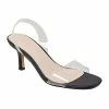 French Connection Women's Tia Slingback Lucite Sandals