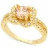 Charter Club Gold-Tone Cubic Zirconia Knot Flower Ring, Created For Macy's