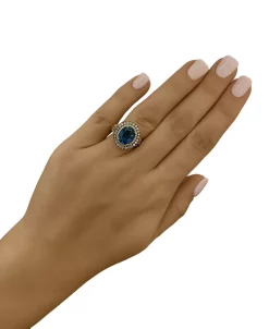Le Vian Deep Sea Blue Topaz (4 Ct. T.w.) & Diamond (7/8 Ct.t.w.) Statement Ring In 14k Rose Gold (Also In Opal, Citrine, Amethyst, Garnet & Mint Julep Quartz) -rings shop 23921915 fpx