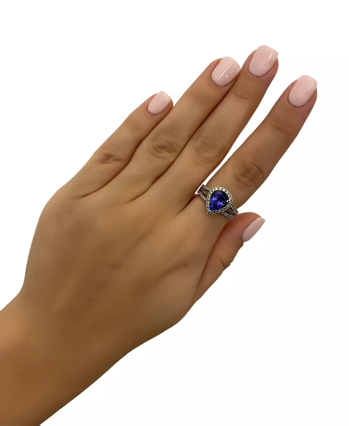 Le Vian Blueberry Tanzanite (2 Ct. T.w.) & Diamond (5/8 Ct. T.w.) Ring In 14k White Gold (Also Available In 14K Rose Gold And 14K Gold) 3 Le Vian Blueberry Tanzanite (2 Ct. T.w.) & Diamond (5/8 Ct. T.w.) Ring In 14k White Gold (Also Available In 14K Rose Gold And 14K Gold) - Image 3