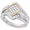 Wrapped In Love Diamond Ring (1 Ct. T.w.) In 14k Gold And Sterling Silver, Created For Macy's