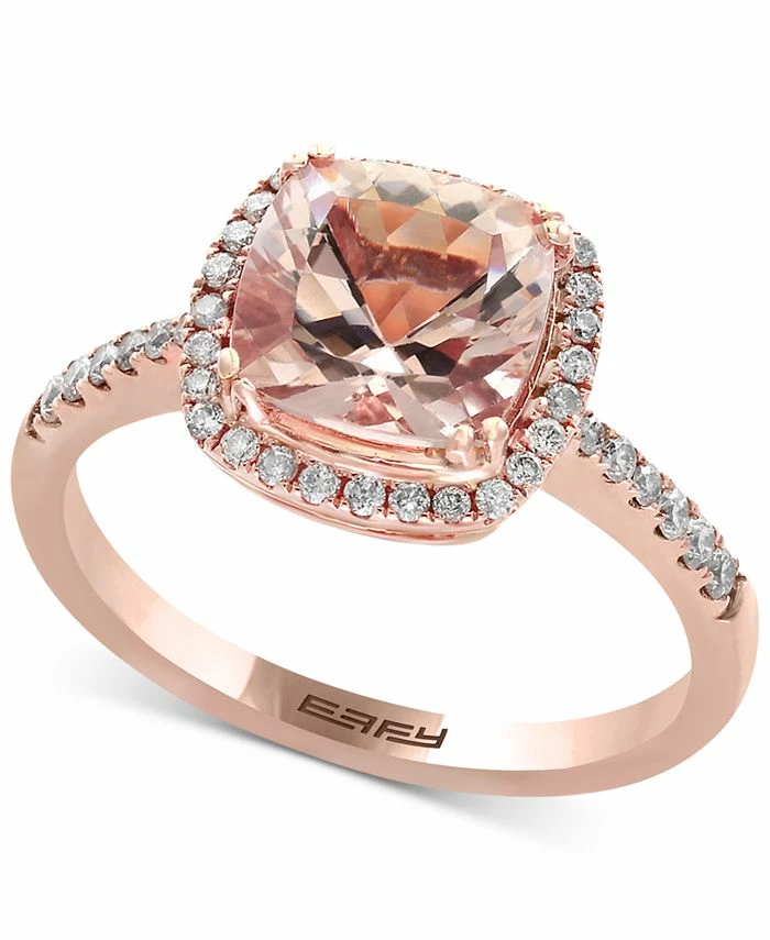 EFFY Collection ® Blush Morganite (1-5/8 Ct. T.w.) And Diamond (1/4 Ct. T.w.) Ring In 14k Rose Gold 1 EFFY Collection ® Blush Morganite (1-5/8 Ct. T.w.) And Diamond (1/4 Ct. T.w.) Ring In 14k Rose Gold