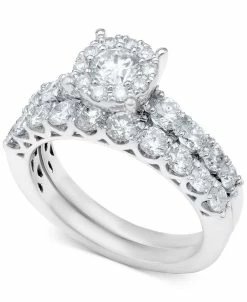 Macy's Diamond Bridal Ring Set (2 Ct. T.w.) In 14k White Gold Or Gold