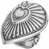 American West Decorative Heart Ring In Sterling Silver