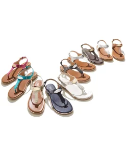 Michael Kors Women's MK Plate Flat Thong Sandals -rings shop 9567239 fpx