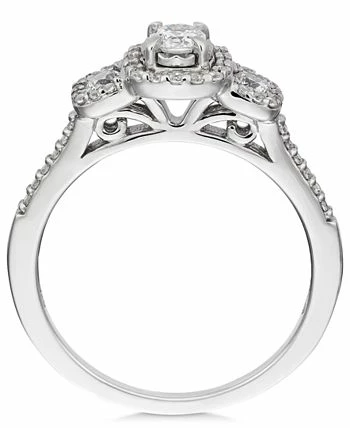 Macy's Diamond Triple Halo Engagement Ring (1/2 Ct. T.w.) In 14k White Gold 2 Macy's Diamond Triple Halo Engagement Ring (1/2 Ct. T.w.) In 14k White Gold - Image 2
