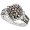 Le Vian Chocolatier® Diamond Cluster Ring (1-1/8 Ct. T.w.) In 14k White Gold