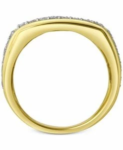Macy's En's Diamond Cluster Ring (2 Ct. T.w.) In 10k Gold -rings shop 9933915 fpx